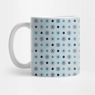 Blue-green dots Mug